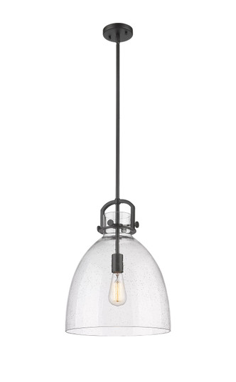 Downtown Urban One Light Pendant in Matte Black (405|410-1SL-BK-G412-14SDY)