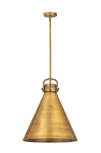 Downtown Urban One Light Pendant in Brushed Brass (405|410-1SL-BB-M411-18BB)