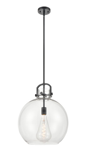 Downtown Urban One Light Pendant in Matte Black (405|410-1S-BK-16CL)