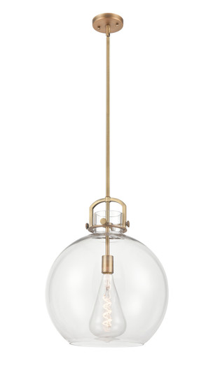 Downtown Urban One Light Pendant in Brushed Brass (405|410-1S-BB-16CL)