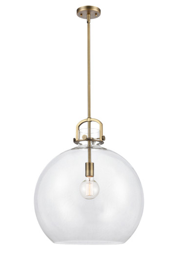 Downtown Urban One Light Pendant in Brushed Brass (405|410-1S-BB-18CL)