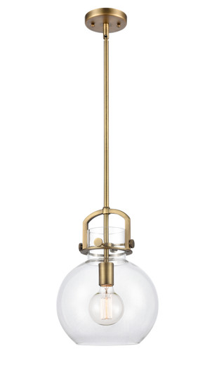 Downtown Urban One Light Mini Pendant in Brushed Brass (405|410-1S-BB-10CL)