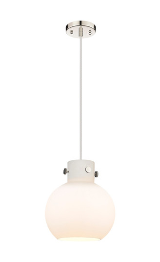 Downtown Urban One Light Mini Pendant in Polished Nickel (405|410-1PM-PN-G410-10WH)