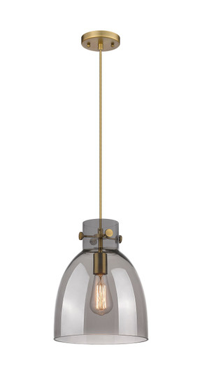 Downtown Urban One Light Pendant in Brushed Brass (405|410-1PM-BB-G412-10SM)