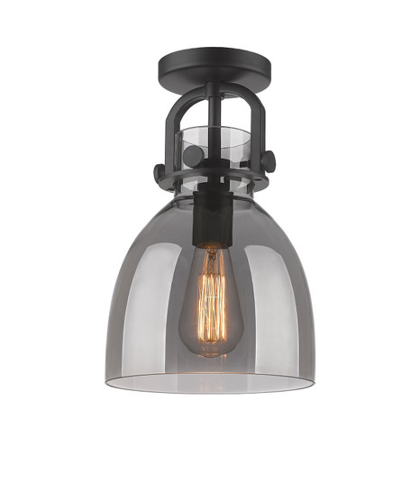 Downtown Urban One Light Semi-Flush Mount in Matte Black (405|410-1F-BK-G412-8SM)