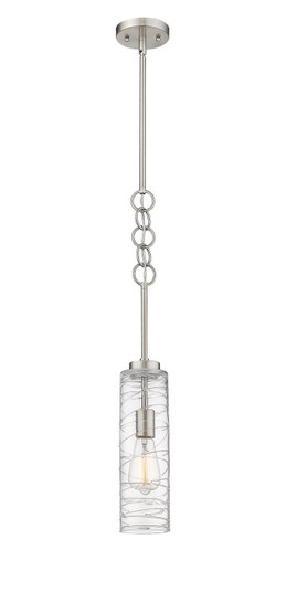 Downtown Urban LED Mini Pendant in Brushed Satin Nickel (405|380-1S-SN-G381-4CL-LED)
