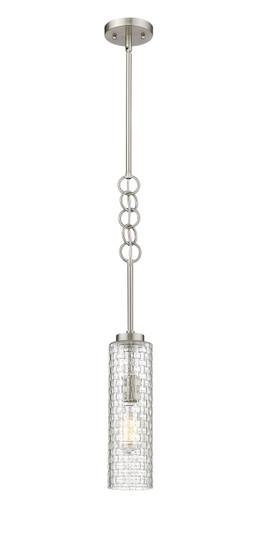 Downtown Urban LED Mini Pendant in Brushed Satin Nickel (405|380-1S-SN-G380-4CL-LED)