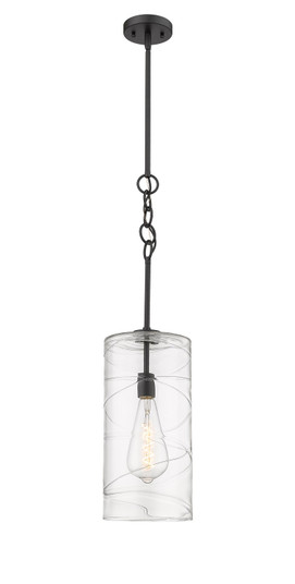 Downtown Urban LED Mini Pendant in Matte Black (405|380-1S-BK-G381-8CL-BB-95-LED)