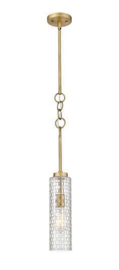 Downtown Urban LED Mini Pendant in Brushed Brass (405|380-1S-BB-G380-4CL-LED)