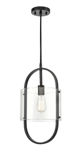 Pelham LED Mini Pendant in Matte Black (405|371-1P-BK-CL-LED)