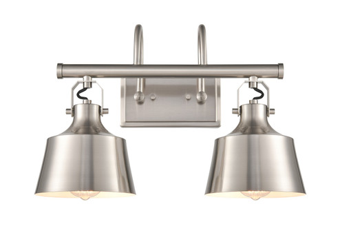 Auralume LED Bath Vanity in Brushed Satin Nickel (405|370-2W-SN-M-LED)