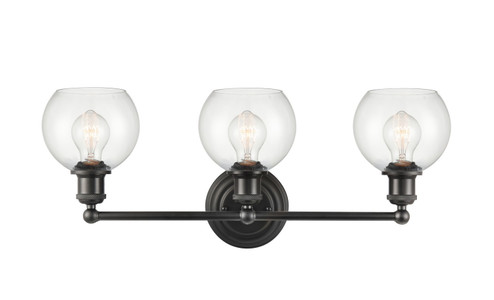 Concord LED Bath Vanity in Matte Black (405|341-3W-BK-G122-6-LED)