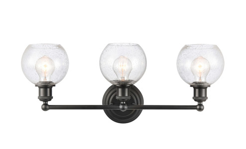 Concord Three Light Bath Vanity in Matte Black (405|341-3W-BK-G122-6)