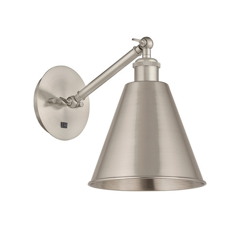 Ballston LED Wall Sconce in Brushed Satin Nickel (405|317-1W-SN-MBC-8-SN-LED)
