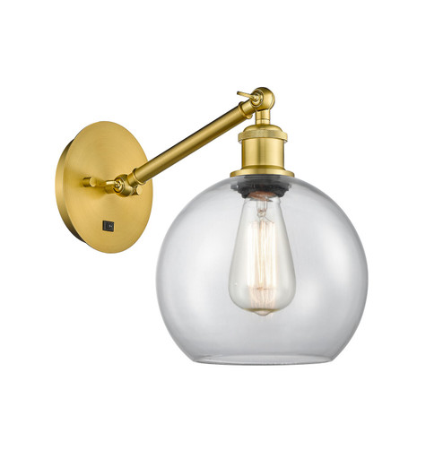 Ballston One Light Wall Sconce in Satin Gold (405|317-1W-SG-G122-8)