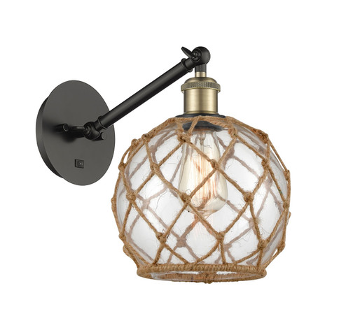 Ballston LED Wall Sconce in Black Antique Brass (405|317-1W-BAB-G122-8RB-LED)
