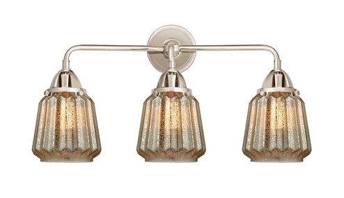 Nouveau 2 Three Light Bath Vanity in Polished Nickel (405|288-3W-PN-G146)
