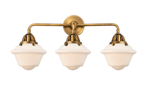 Nouveau 2 Three Light Bath Vanity in Brushed Brass (405|288-3W-BB-G531)