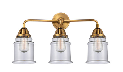 Nouveau 2 Three Light Bath Vanity in Brushed Brass (405|288-3W-BB-G182)