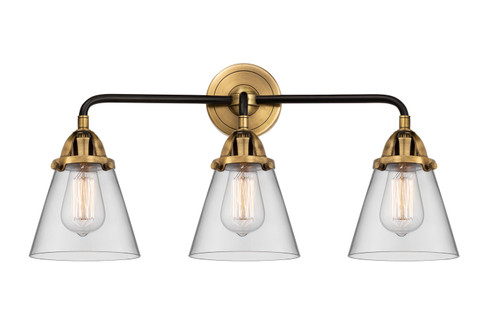 Nouveau 2 Three Light Bath Vanity in Black Antique Brass (405|288-3W-BAB-G62)