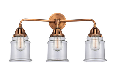 Nouveau 2 Three Light Bath Vanity in Antique Copper (405|288-3W-AC-G182)