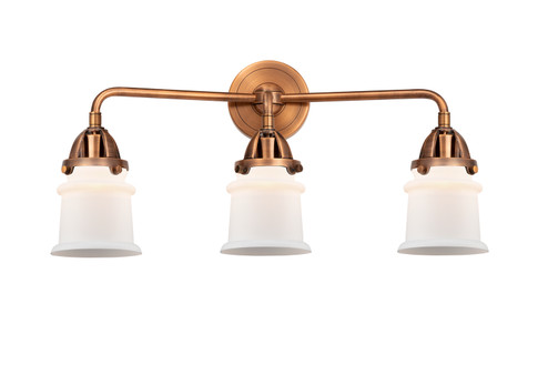 Nouveau 2 Three Light Bath Vanity in Antique Copper (405|288-3W-AC-G181S)