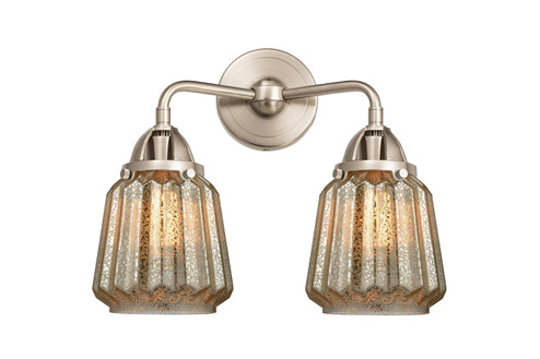 Nouveau 2 Two Light Bath Vanity in Brushed Satin Nickel (405|288-2W-SN-G146)