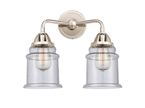 Nouveau 2 LED Bath Vanity in Polished Nickel (405|288-2W-PN-G184-LED)