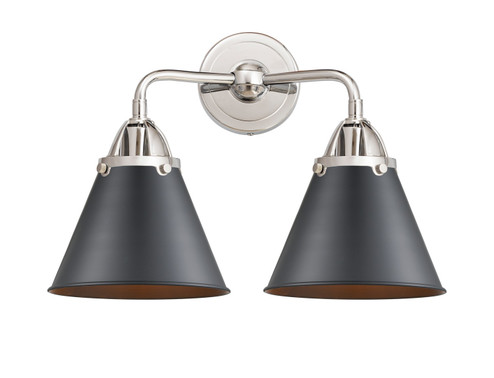 Nouveau 2 Two Light Bath Vanity in Polished Chrome (405|288-2W-PC-M13-BK)