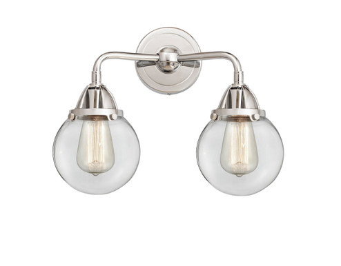 Nouveau 2 LED Bath Vanity in Polished Chrome (405|288-2W-PC-G202-6-LED)