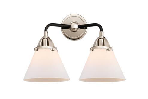 Nouveau 2 LED Bath Vanity in Black Polished Nickel (405|288-2W-BPN-G41-LED)