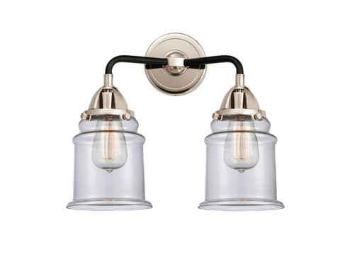 Nouveau 2 LED Bath Vanity in Black Polished Nickel (405|288-2W-BPN-G182-LED)