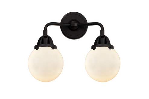 Nouveau 2 LED Bath Vanity in Matte Black (405|288-2W-BK-G201-6-LED)