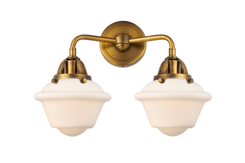 Nouveau 2 LED Bath Vanity in Brushed Brass (405|288-2W-BB-G531-LED)