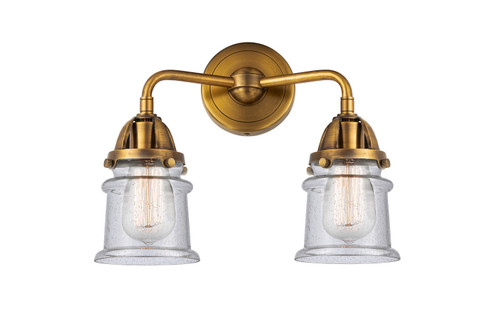 Nouveau 2 LED Bath Vanity in Brushed Brass (405|288-2W-BB-G184S-LED)