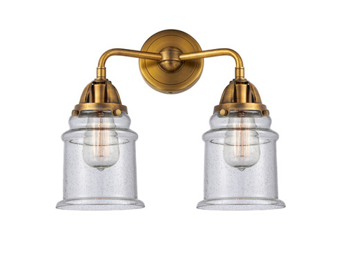 Nouveau 2 LED Bath Vanity in Brushed Brass (405|288-2W-BB-G184-LED)