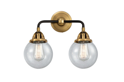 Nouveau 2 LED Bath Vanity in Black Antique Brass (405|288-2W-BAB-G204-6-LED)