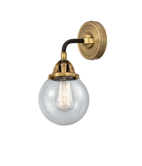 Nouveau 2 One Light Wall Sconce in Black Antique Brass (405|288-1W-BAB-G204-6)