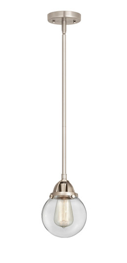 Nouveau 2 LED Mini Pendant in Brushed Satin Nickel (405|288-1S-SN-G202-6-LED) Nouveau 2 LED Mini Pendant in Brushed Satin Nickel (405|288-1S-SN-G202-6-LED)