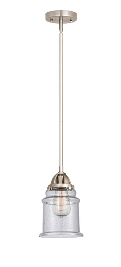 Nouveau 2 One Light Mini Pendant in Brushed Satin Nickel (405|288-1S-SN-G184)