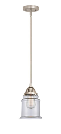Nouveau 2 LED Mini Pendant in Brushed Satin Nickel (405|288-1S-SN-G182-LED)