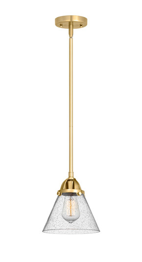 Nouveau 2 LED Mini Pendant in Satin Gold (405|288-1S-SG-G44-LED)