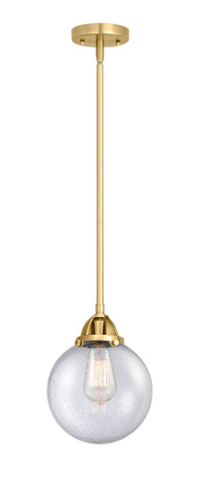 Nouveau 2 LED Mini Pendant in Satin Gold (405|288-1S-SG-G204-8-LED)