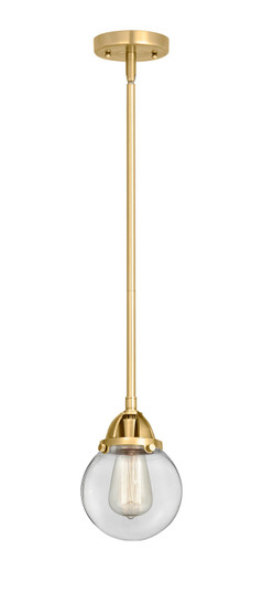 Nouveau 2 LED Mini Pendant in Satin Gold (405|288-1S-SG-G202-6-LED)