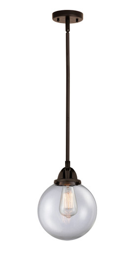 Nouveau 2 LED Mini Pendant in Oil Rubbed Bronze (405|288-1S-OB-G202-8-LED)