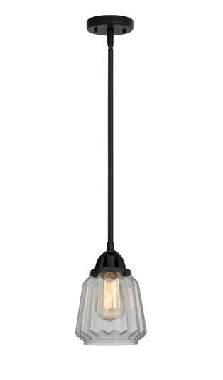 Nouveau 2 One Light Mini Pendant in Matte Black (405|288-1S-BK-G142)