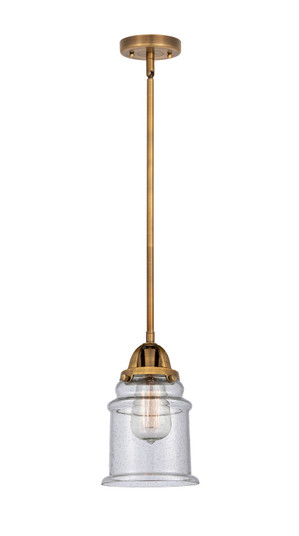 Nouveau 2 LED Mini Pendant in Brushed Brass (405|288-1S-BB-G184-LED)