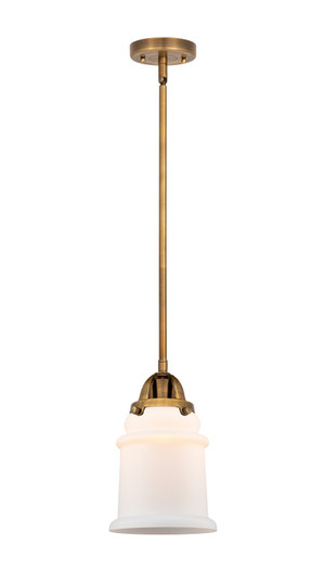 Nouveau 2 LED Mini Pendant in Brushed Brass (405|288-1S-BB-G181-LED)