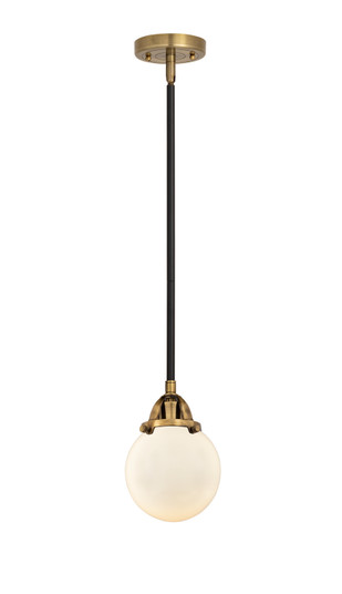 Nouveau 2 One Light Mini Pendant in Black Antique Brass (405|288-1S-BAB-G201-6)