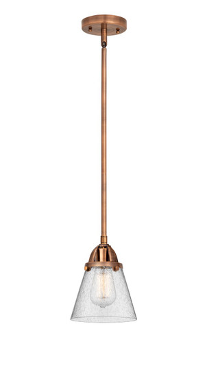 Nouveau 2 LED Mini Pendant in Antique Copper (405|288-1S-AC-G64-LED)
